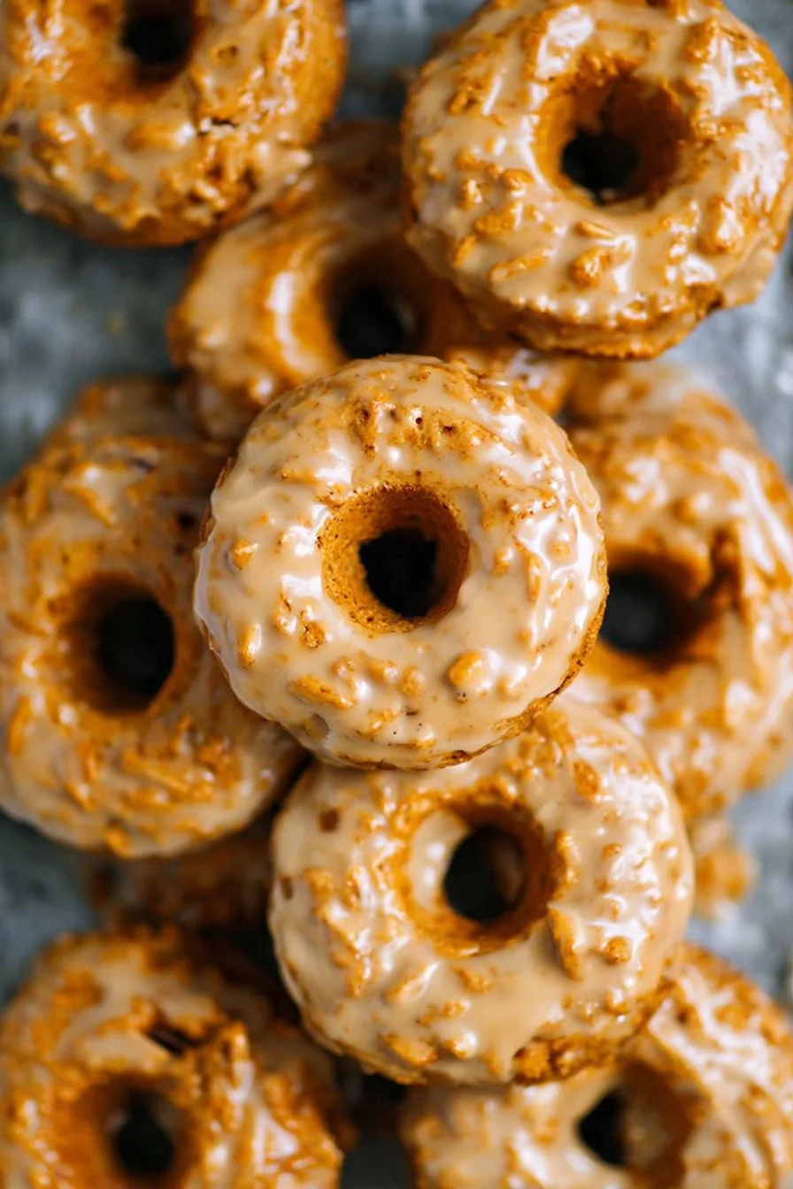 Baked Pumpkin Donuts with Maple Glaze