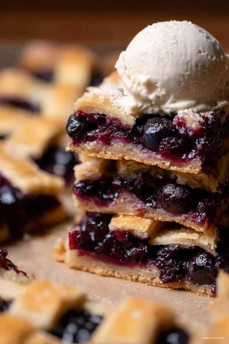 Blueberry Pie Bars with Lattice Crust