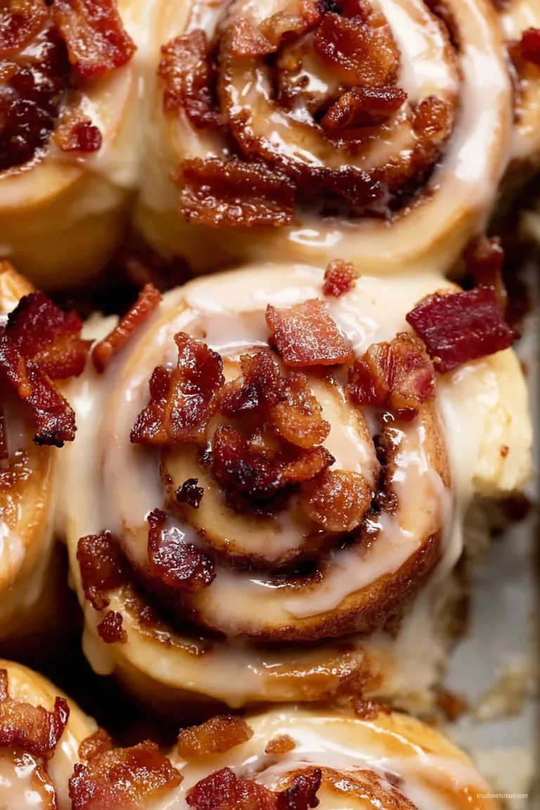 Bourbon Maple Bacon Cinnamon Rolls