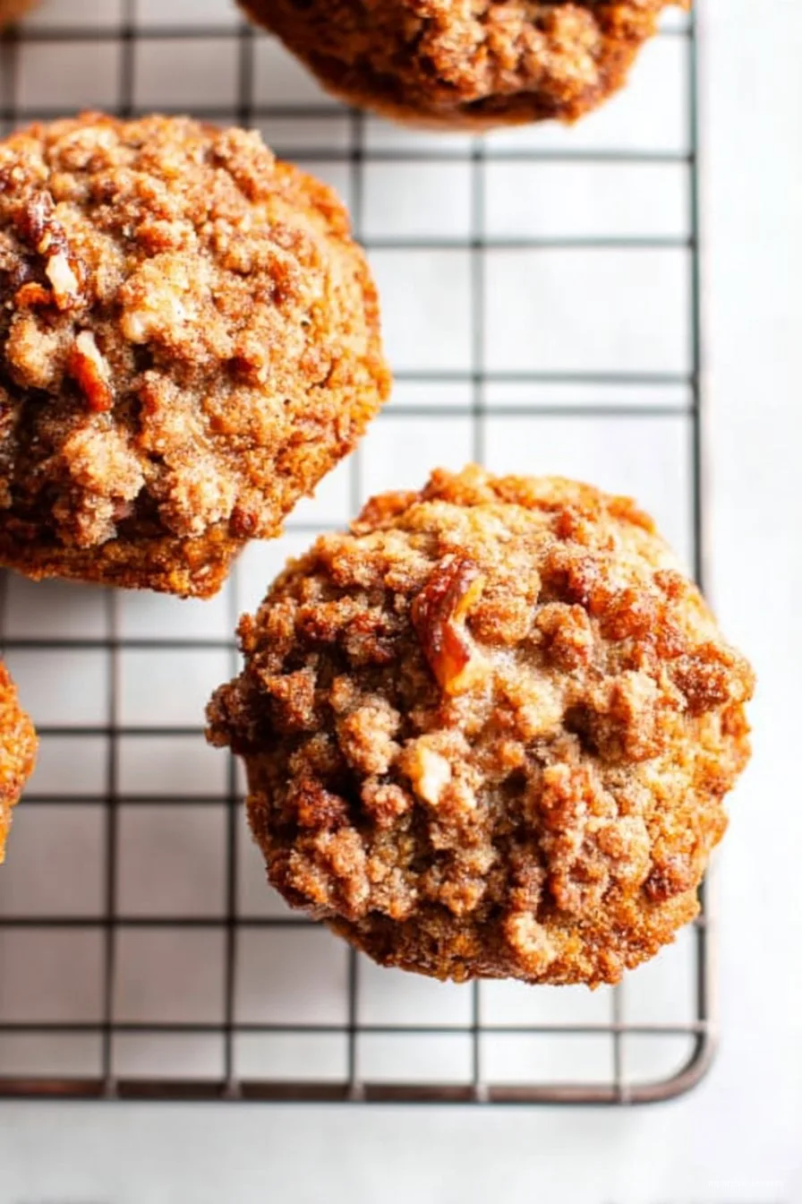 Carrot Cake Muffins with Crumb Topping