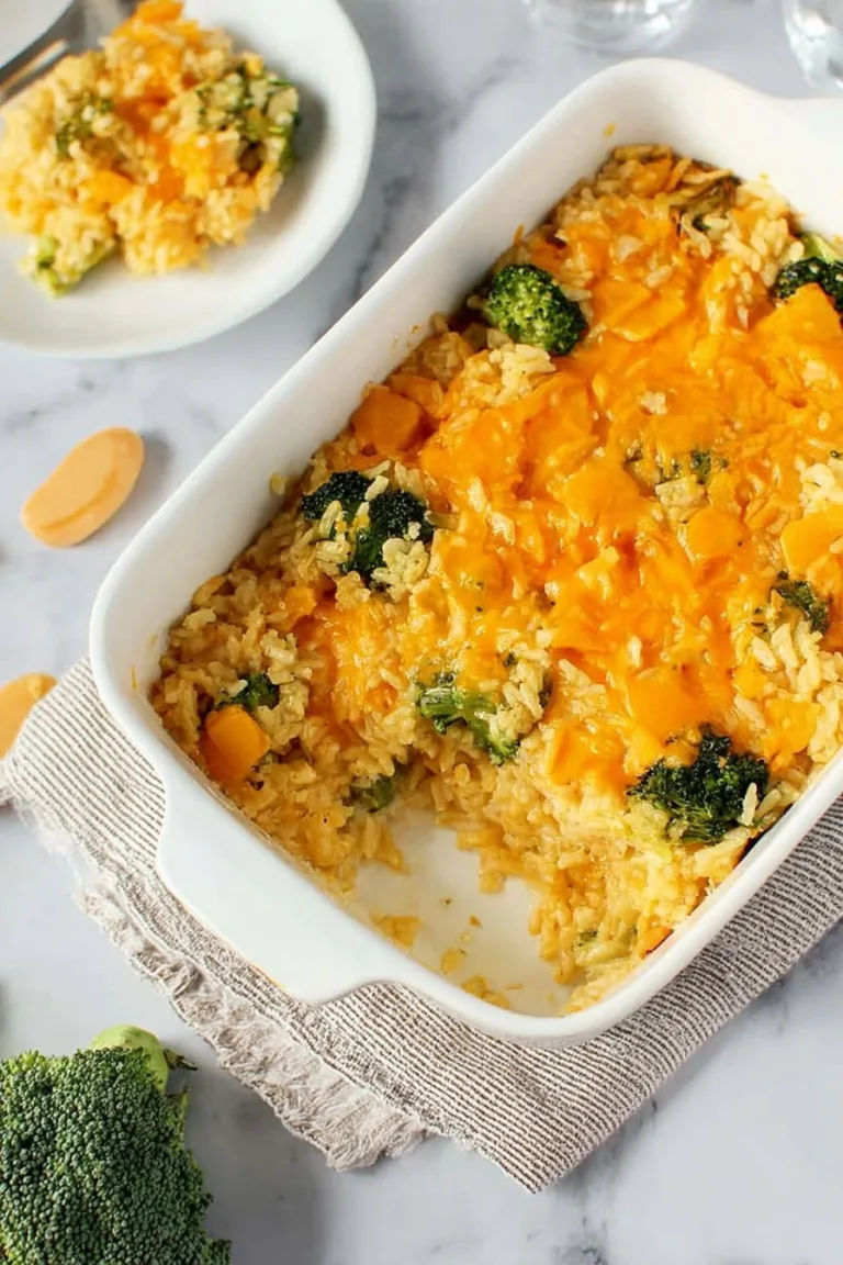 Cheesy Broccoli Rice Casserole