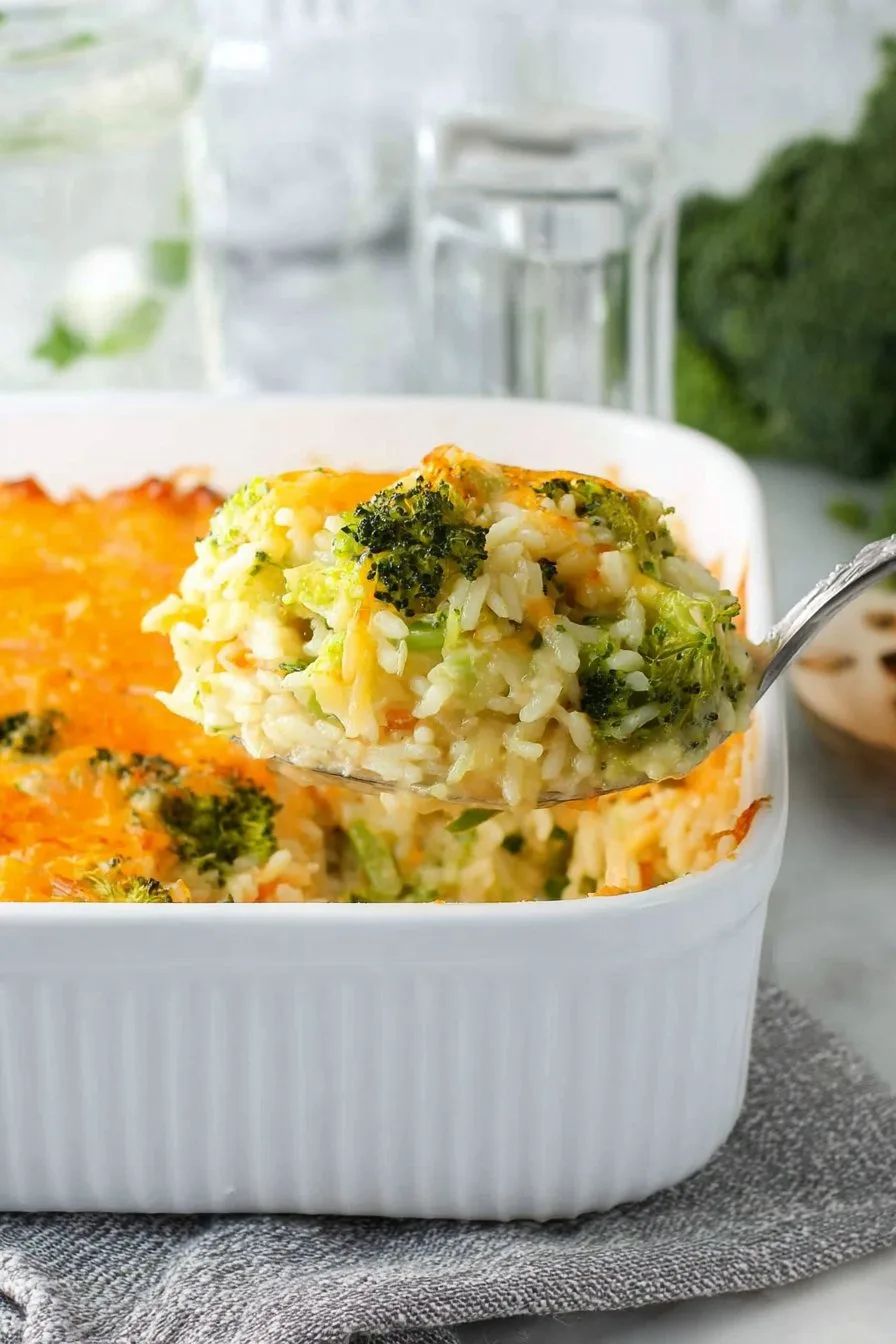 Cheesy Broccoli Rice Casserole
