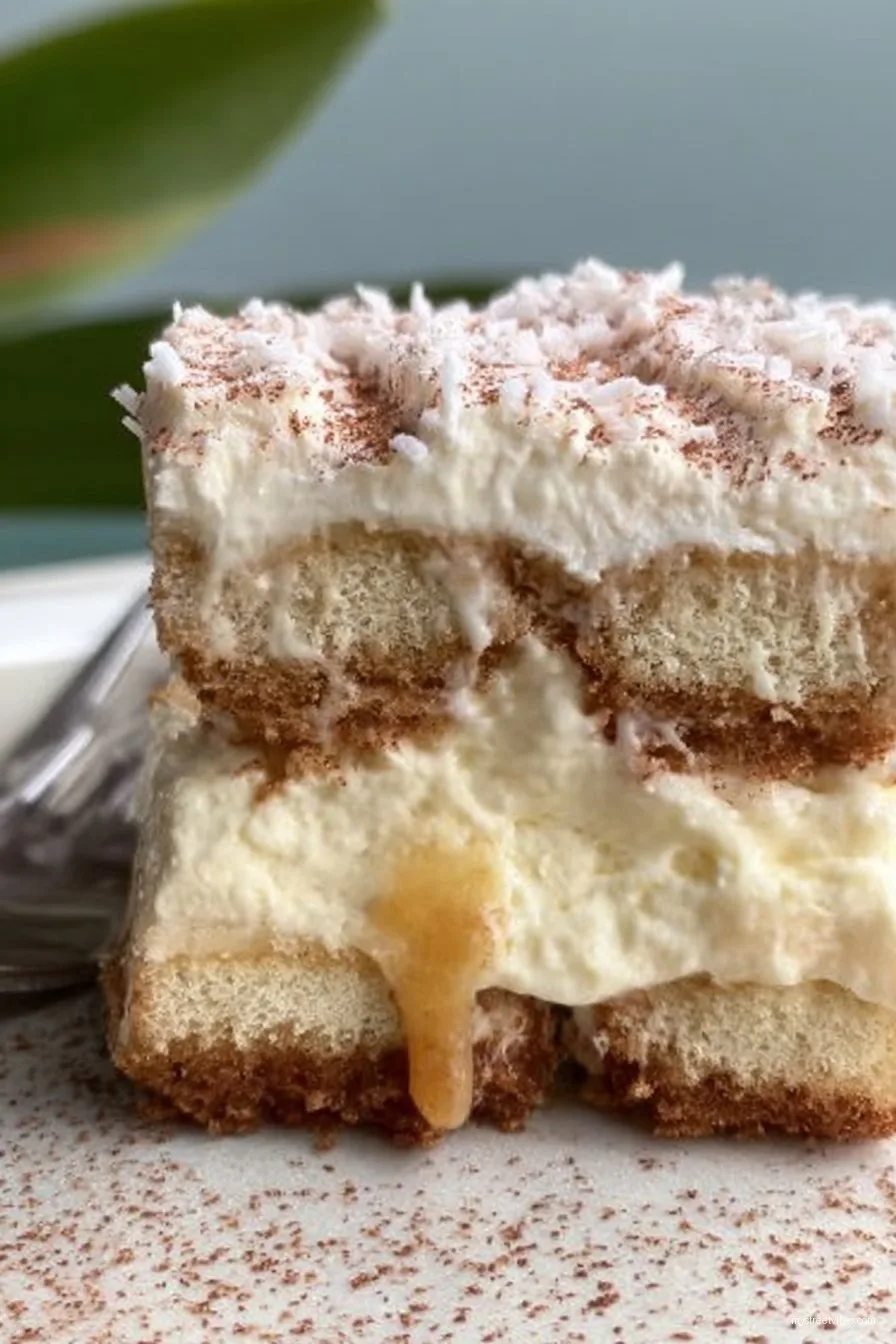 Coquito (Coconut Rum) Tiramisu