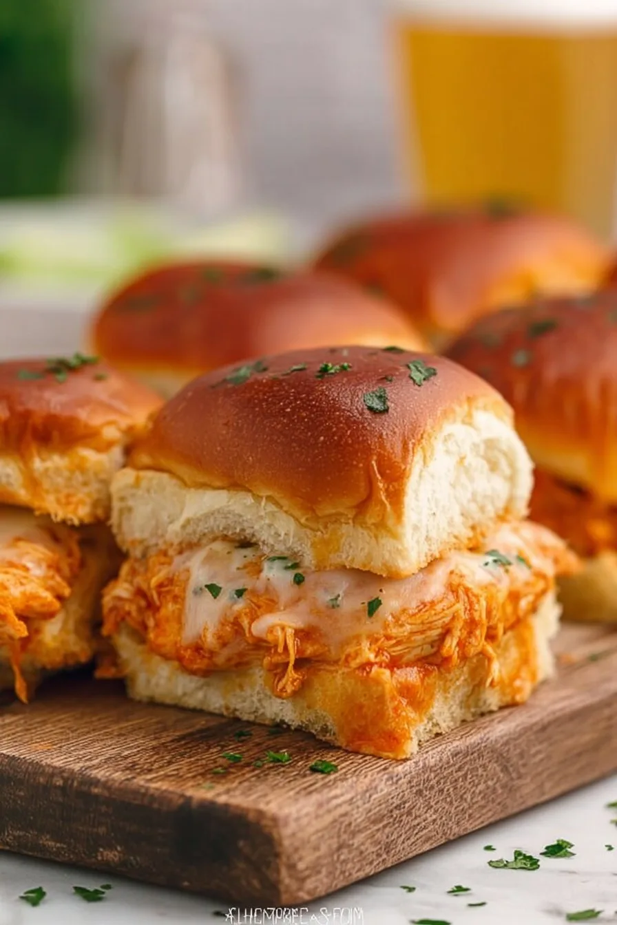 Crazy Good Buffalo Chicken Sliders