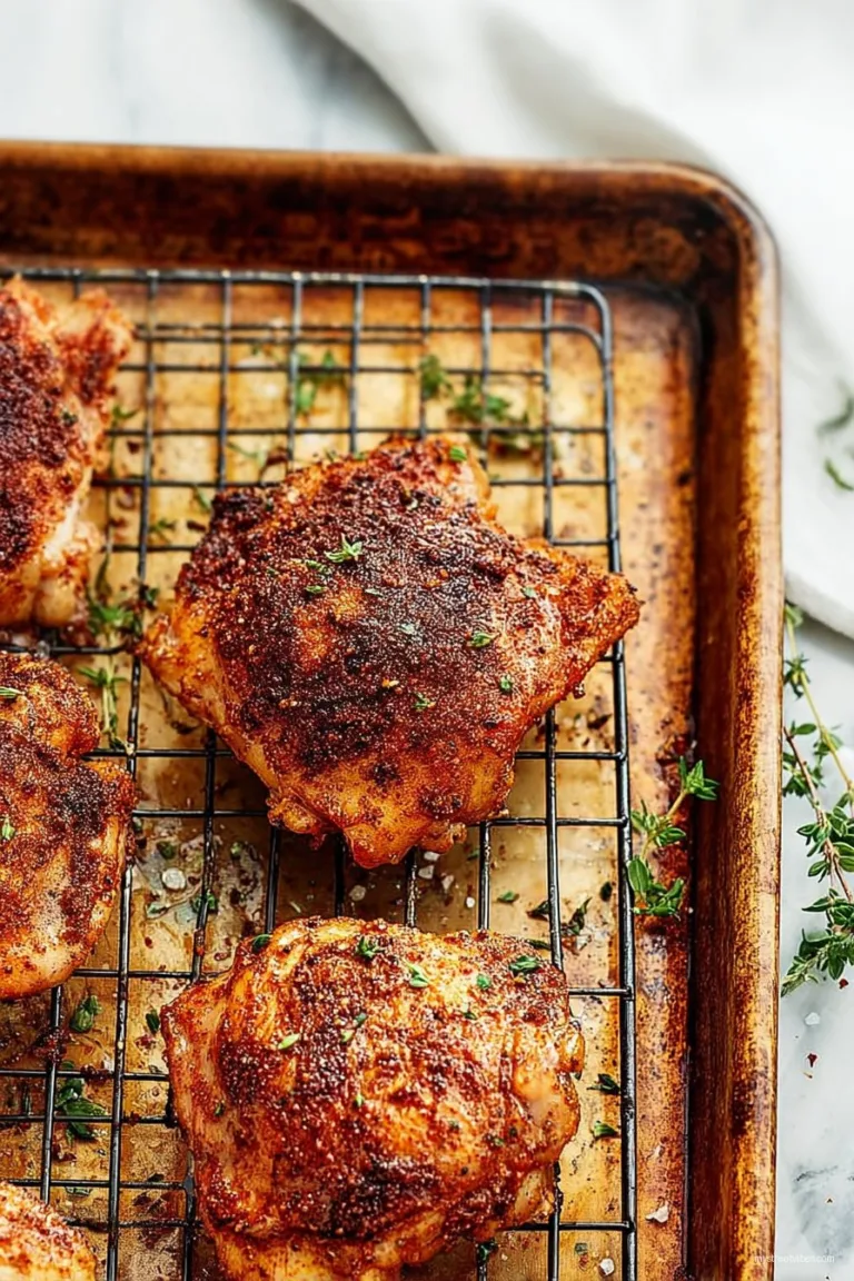 Crispy Baked Chicken Thighs