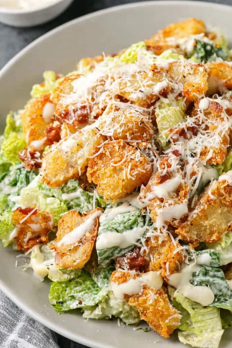 Crispy Tater Caesar Salad