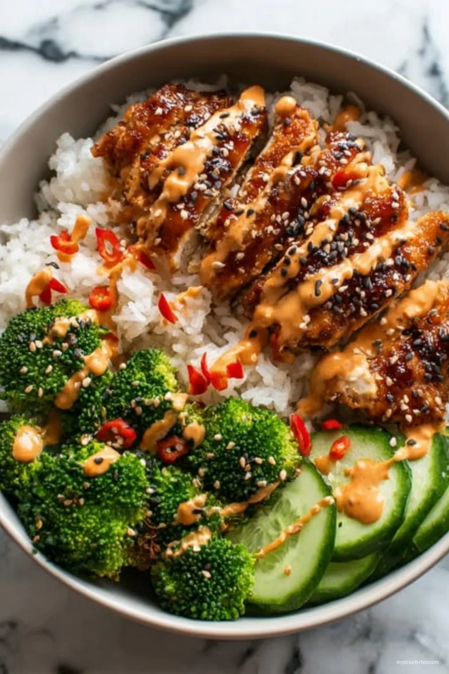 Delicious Sticky Chicken Rice Bowls Recipe