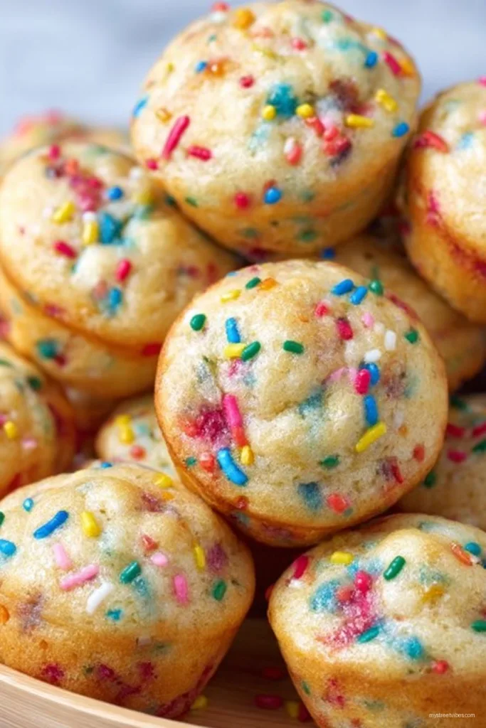 Easy Mini Funfetti Muffins