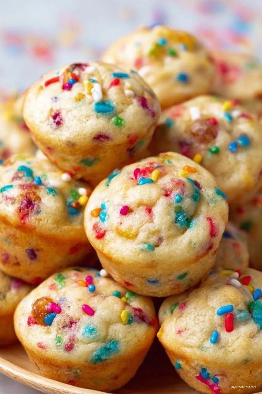 Easy Mini Funfetti Muffins