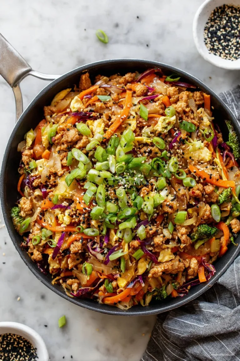 Extra Veggie Turkey Egg Roll In A Bowl
