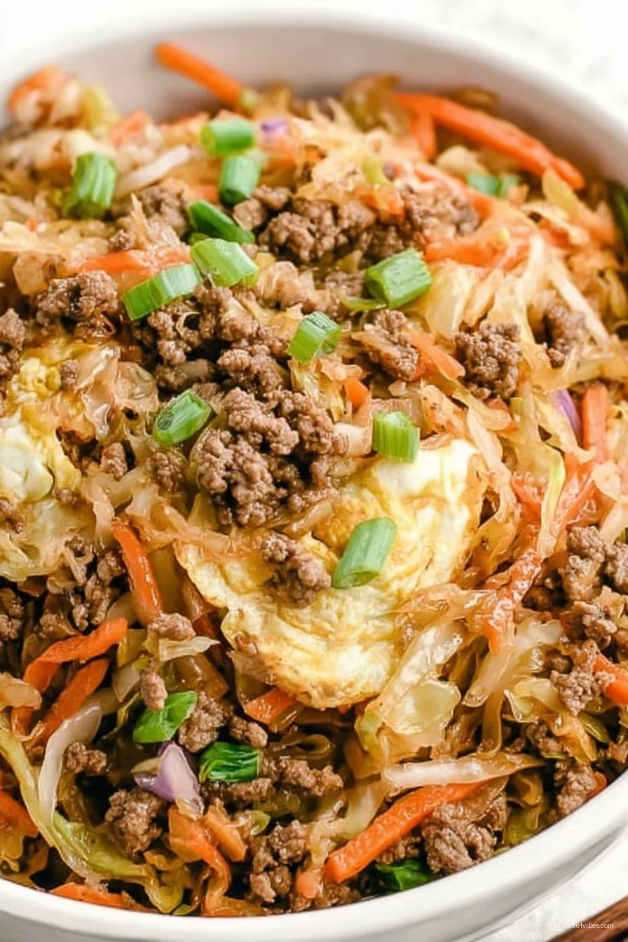 Extra Veggie Turkey Egg Roll In A Bowl