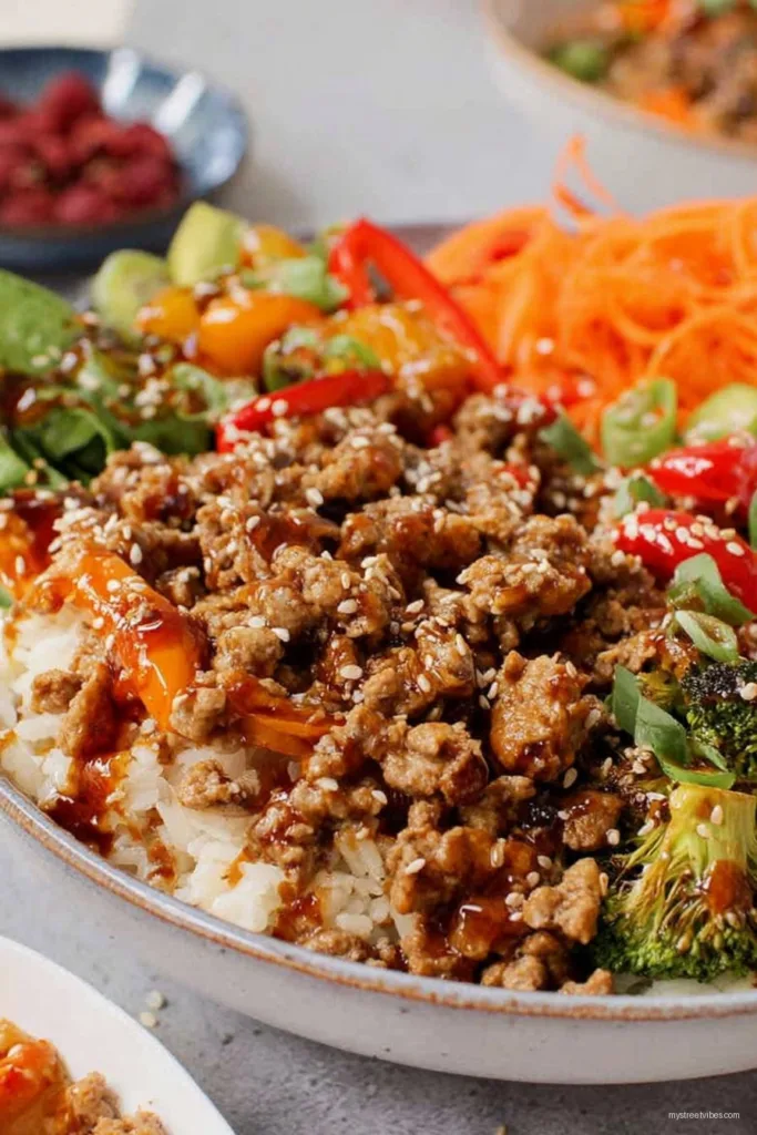 Ground Turkey Teriyaki Rice Bowl