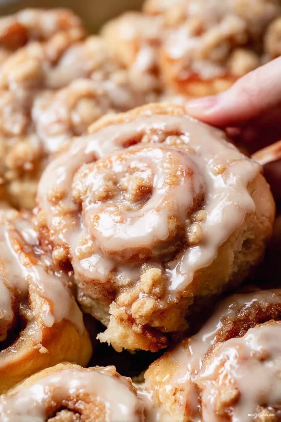 Homemade Peach Cobbler Cinnamon Rolls