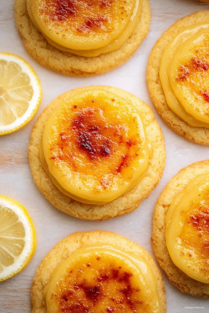 Lemon Crème Brûlée Cookies