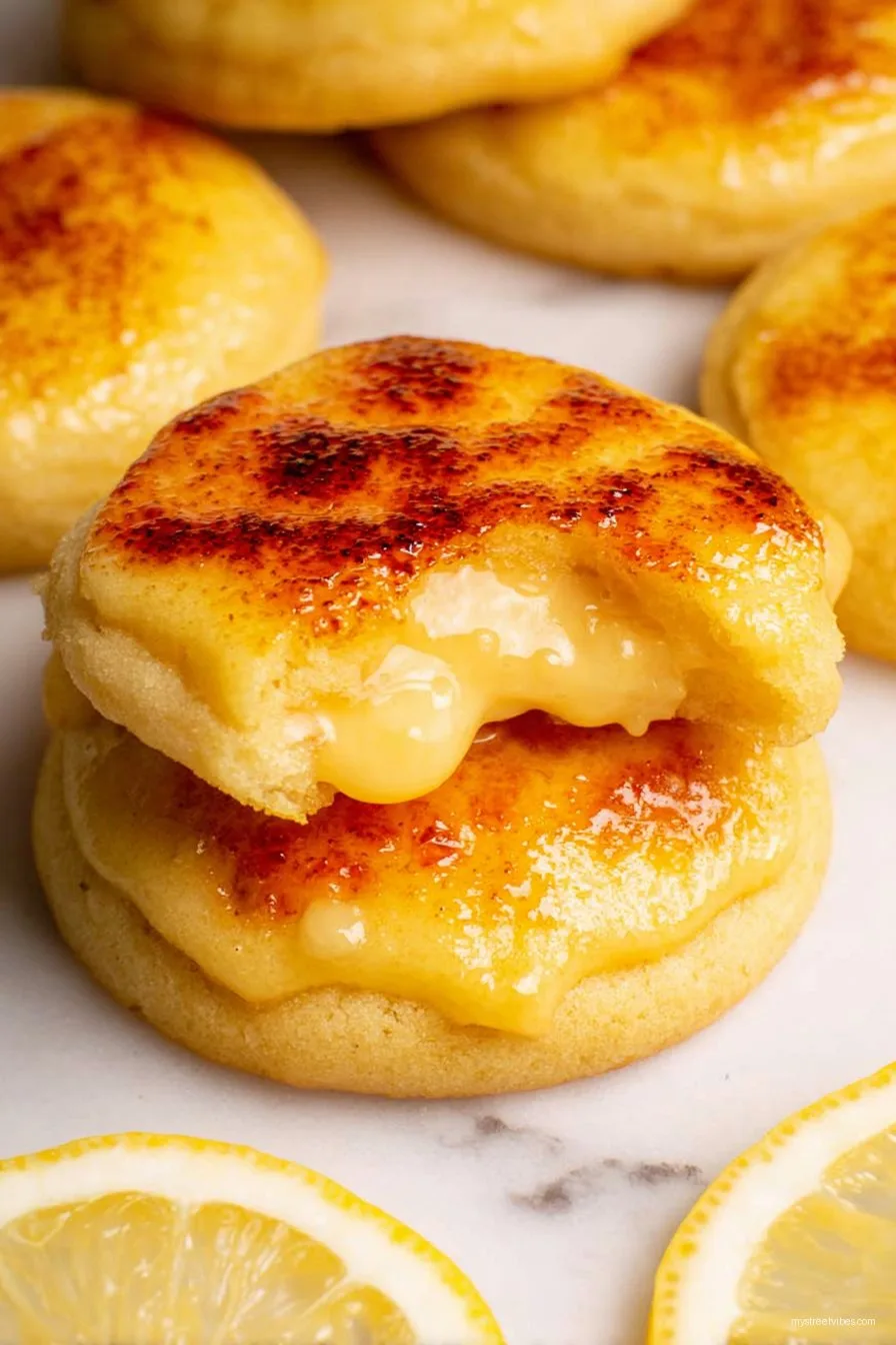 Lemon Crème Brûlée Cookies