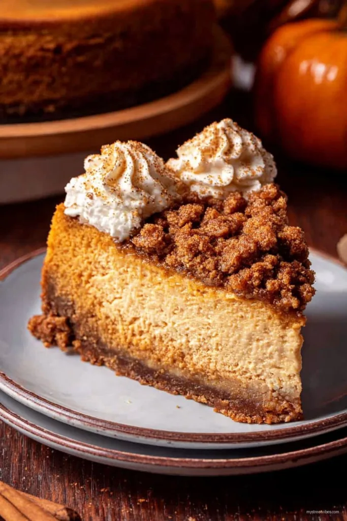 Pumpkin Streusel Cheesecake