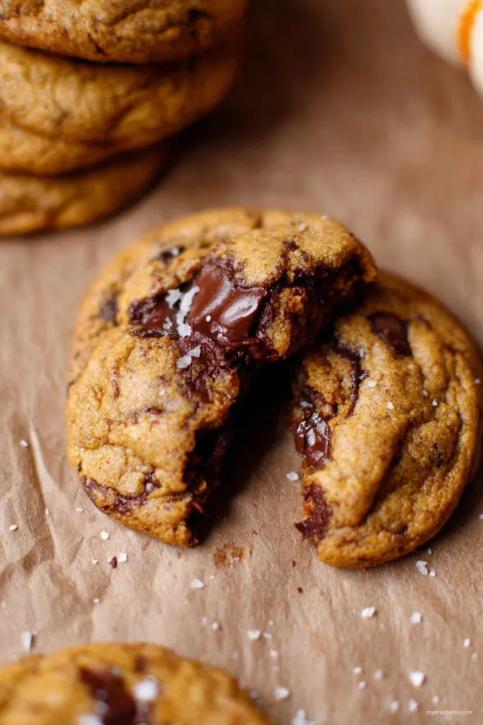 Thick & Chewy Pumpkin Chocolate Chip Cookies