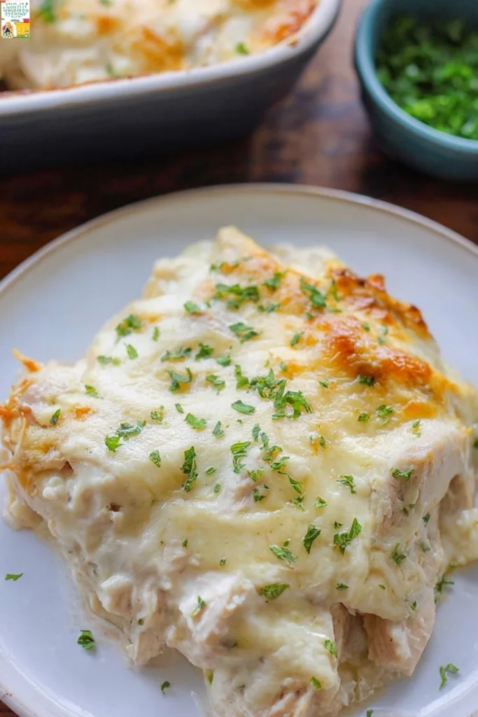 White Chicken Enchilada Casserole