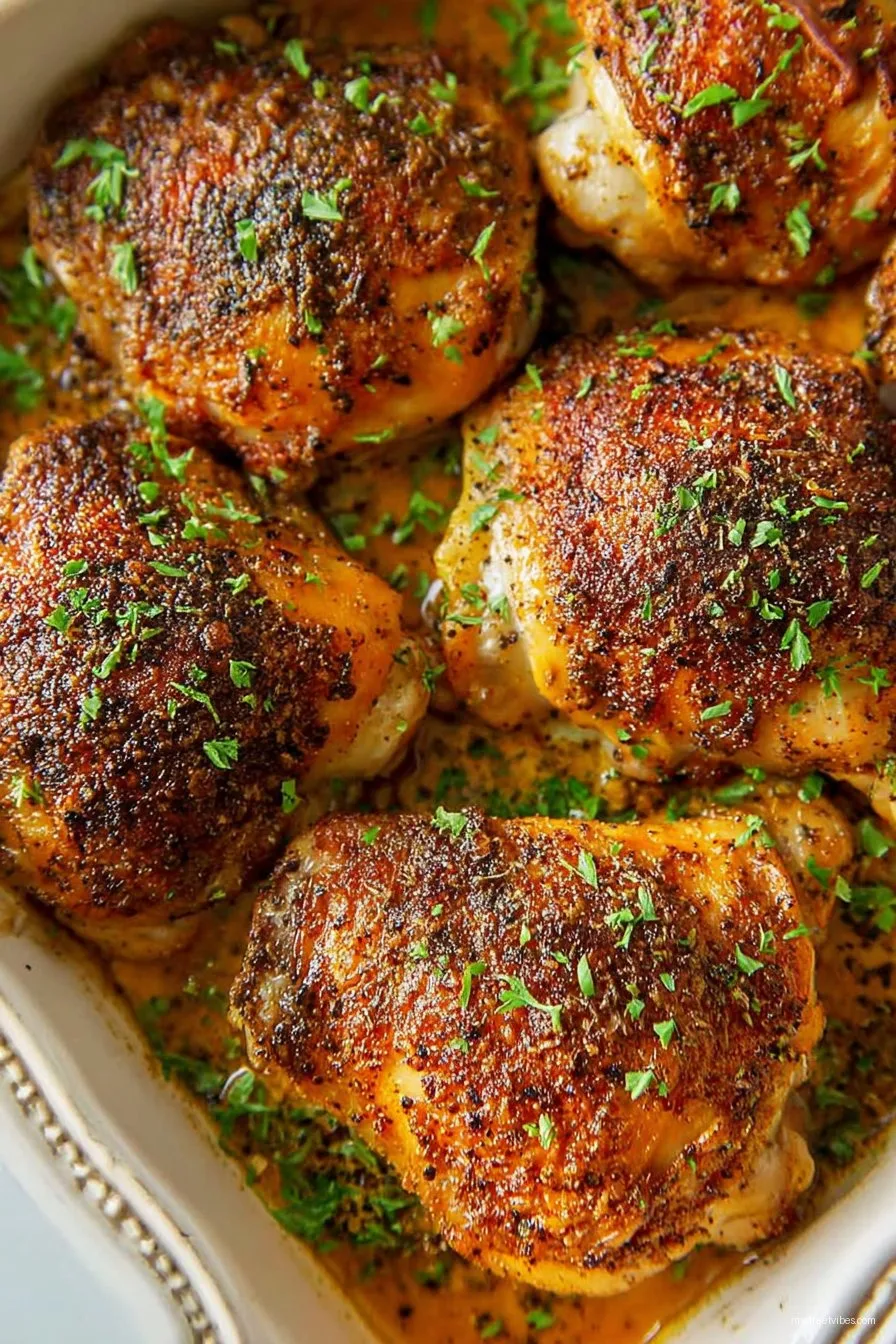 Baked Chicken Thighs