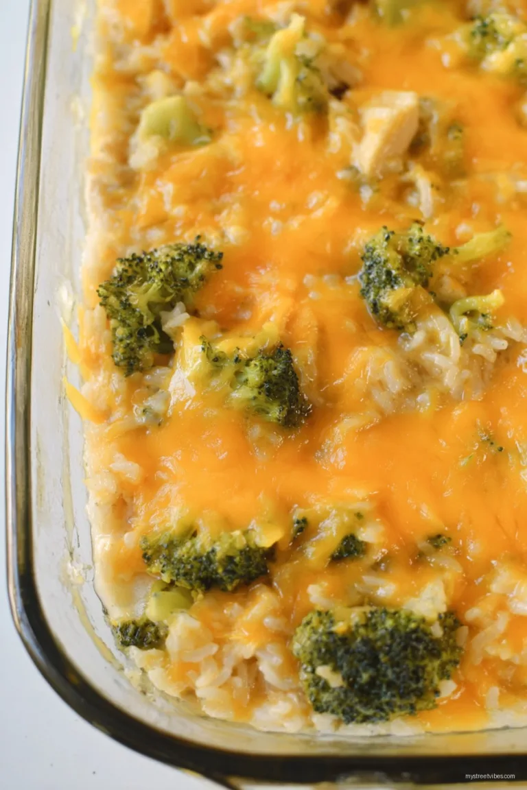 Cheesy Chicken Broccoli Rice Casserole