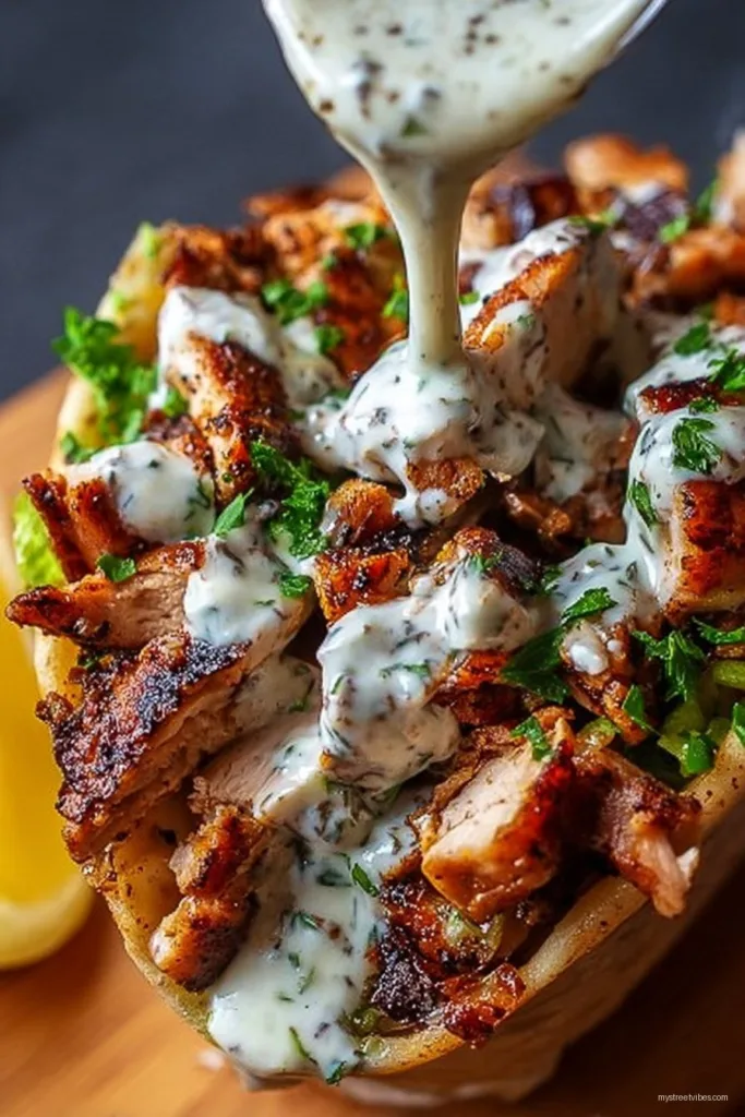 Chicken Shawarma with Garlic Sauce Recipe