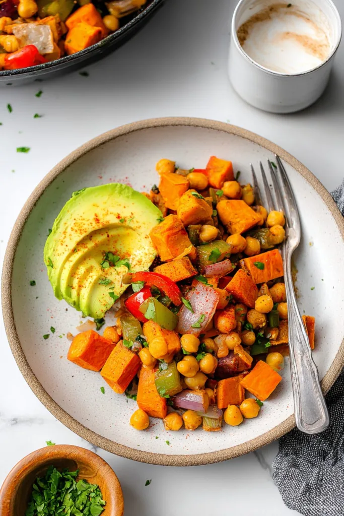 Chickpea & Sweet Potato Breakfast Hash