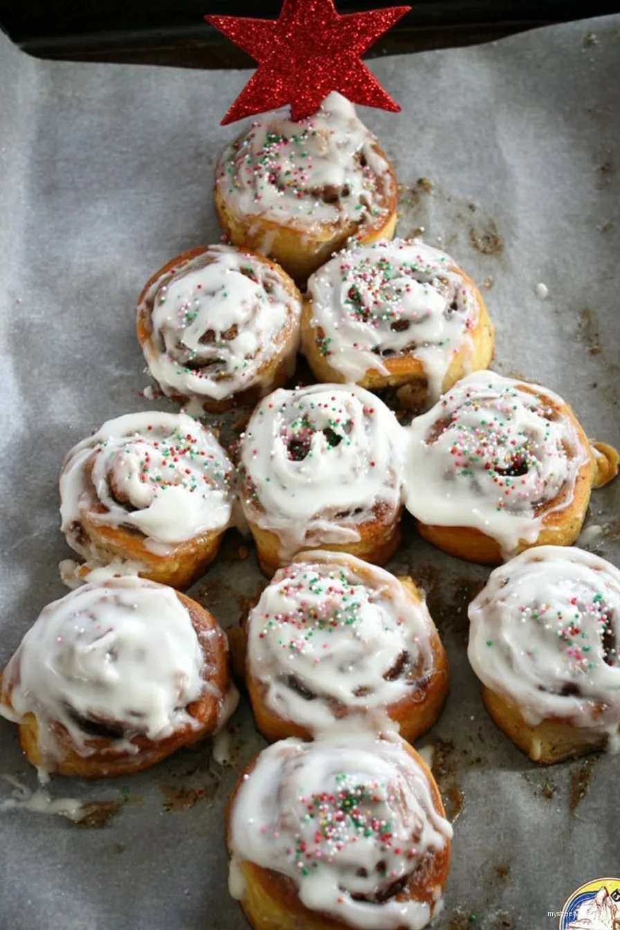 Christmas Tree Cinnamon Rolls