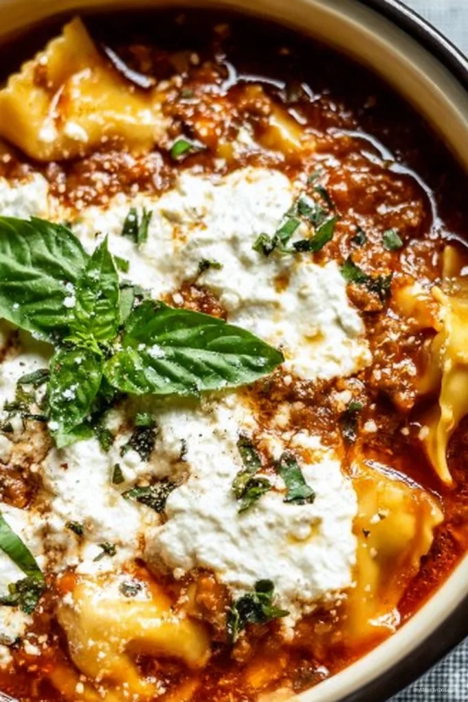 Crockpot Lasagna Soup