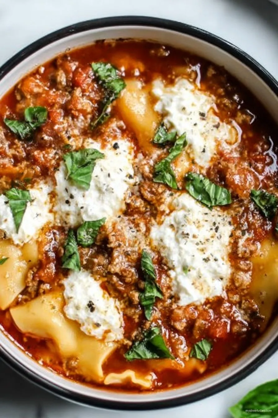 Crockpot Lasagna Soup