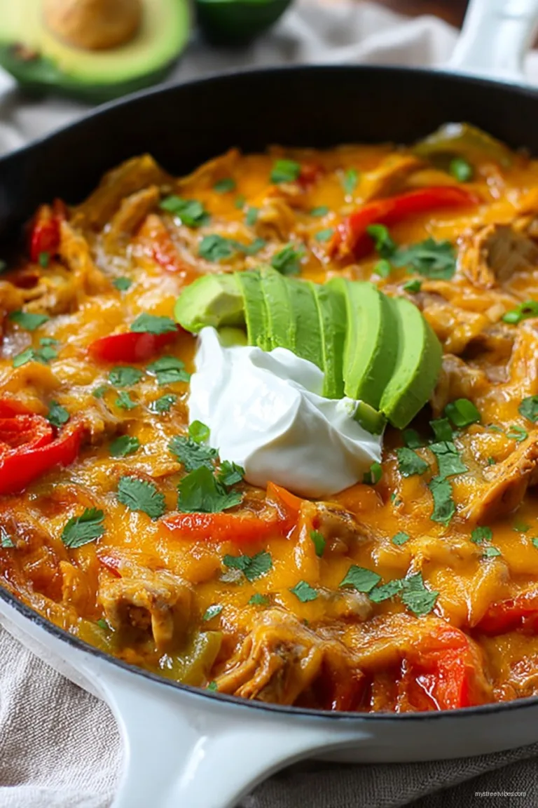 Easy Chicken Fajita Casserole Recipe