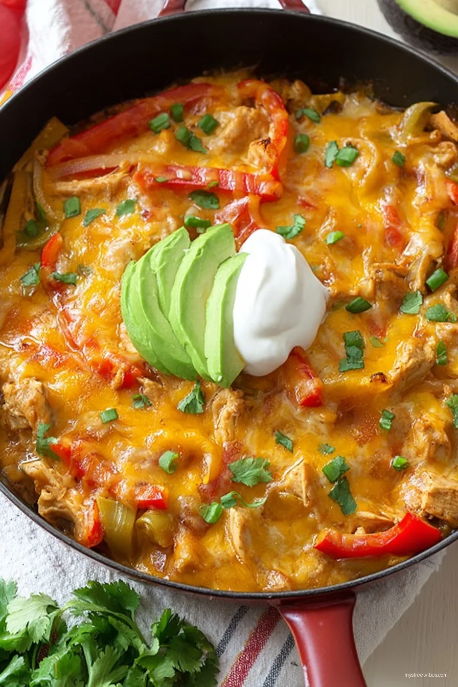 Easy Chicken Fajita Casserole Recipe