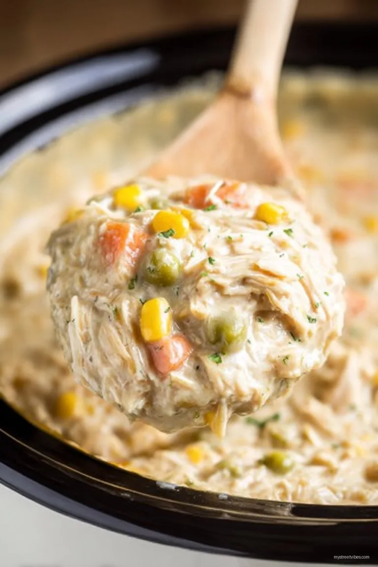 Easy Slow Cooker Chicken Pot Pie