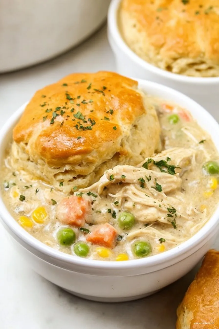 Easy Slow Cooker Chicken Pot Pie