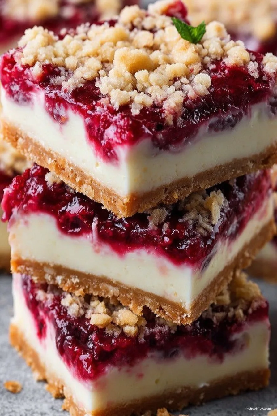 Irresistible Raspberry Cheesecake Bars