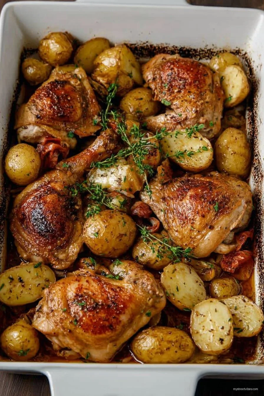 One Pan Chicken and Potatoes