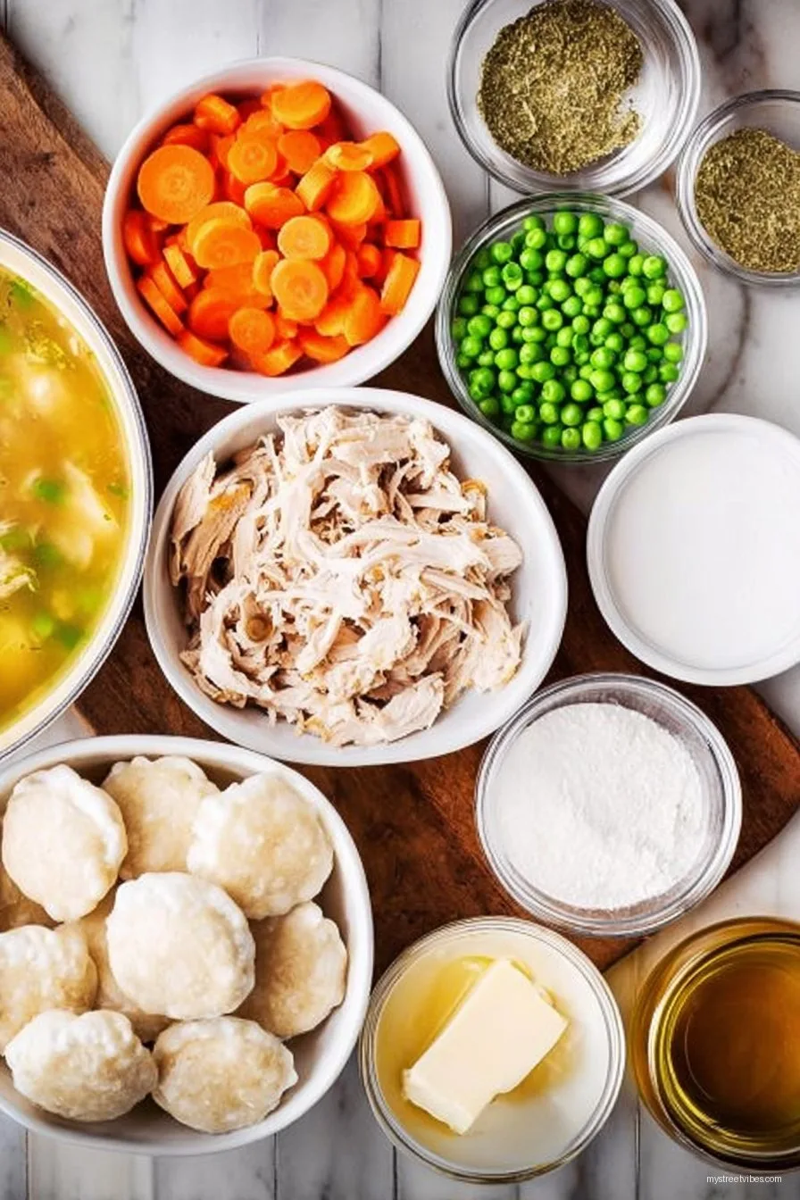 One Pot Chicken Dumpling Soup