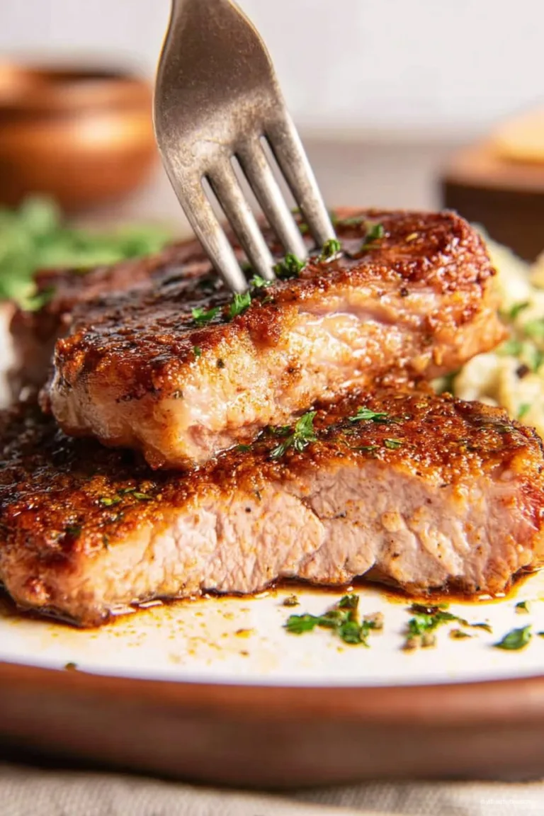 Oven Baked Bone-In Pork Chops