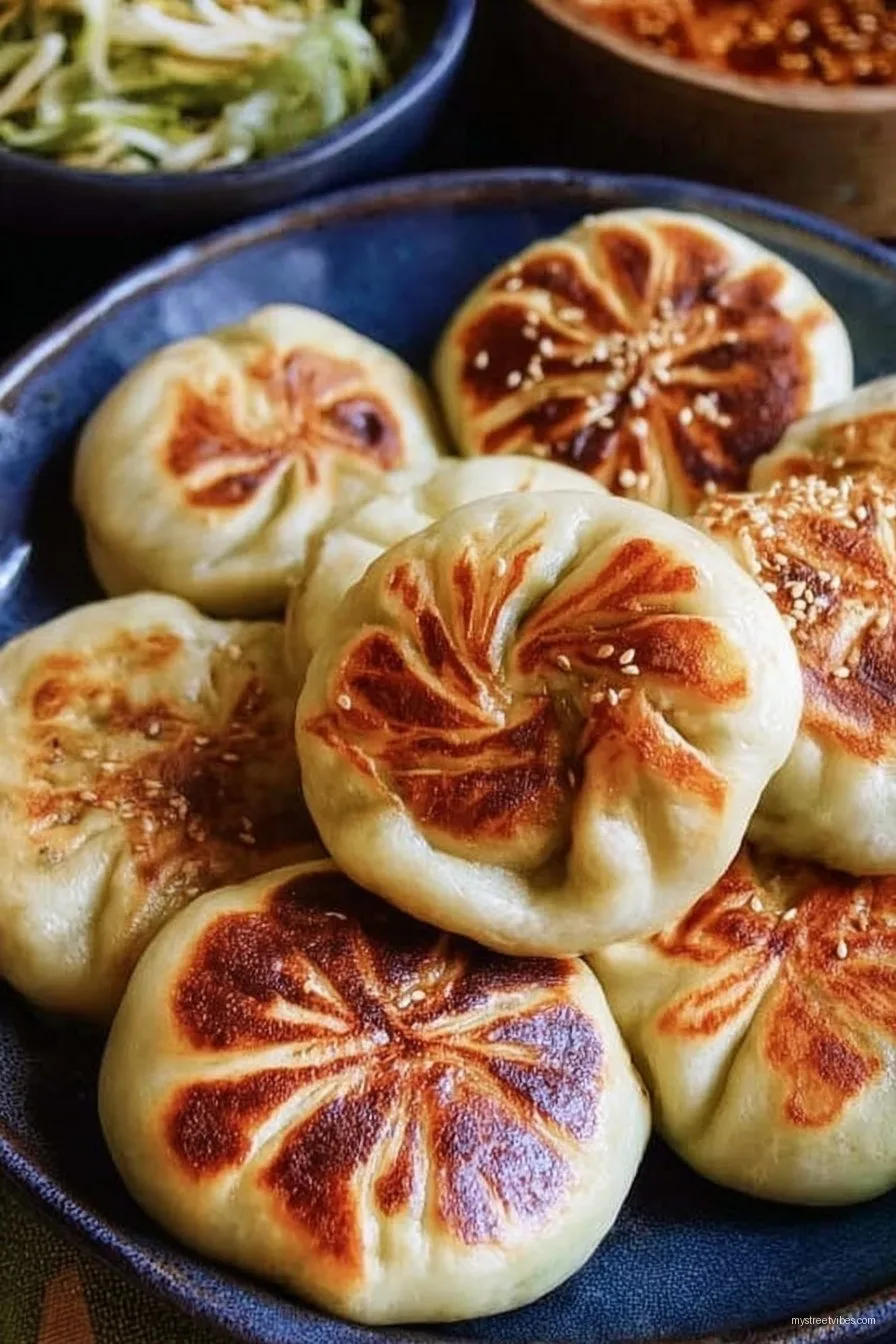 Pan-Fried Cabbage and Noodle Buns