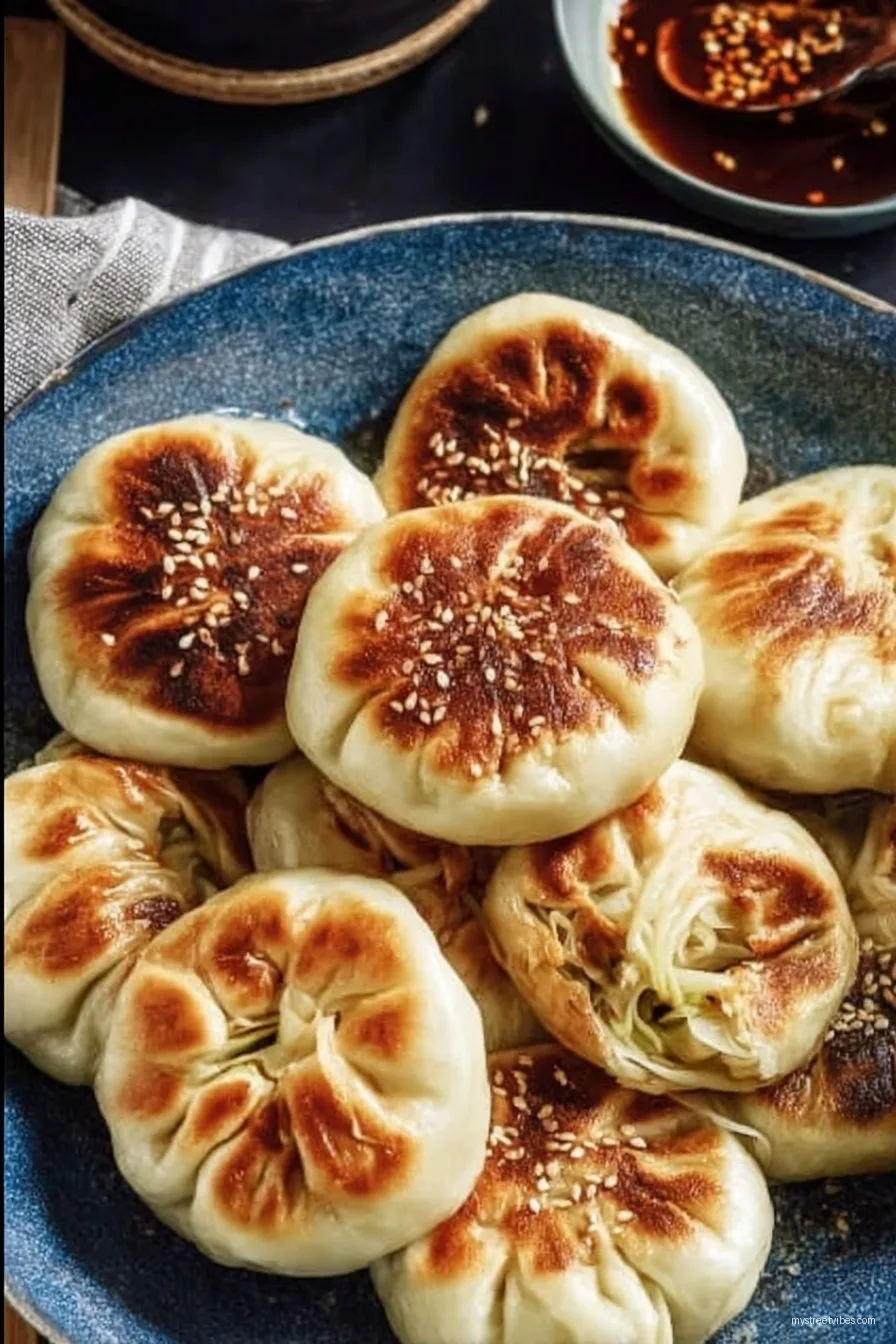 Pan-Fried Cabbage and Noodle Buns
