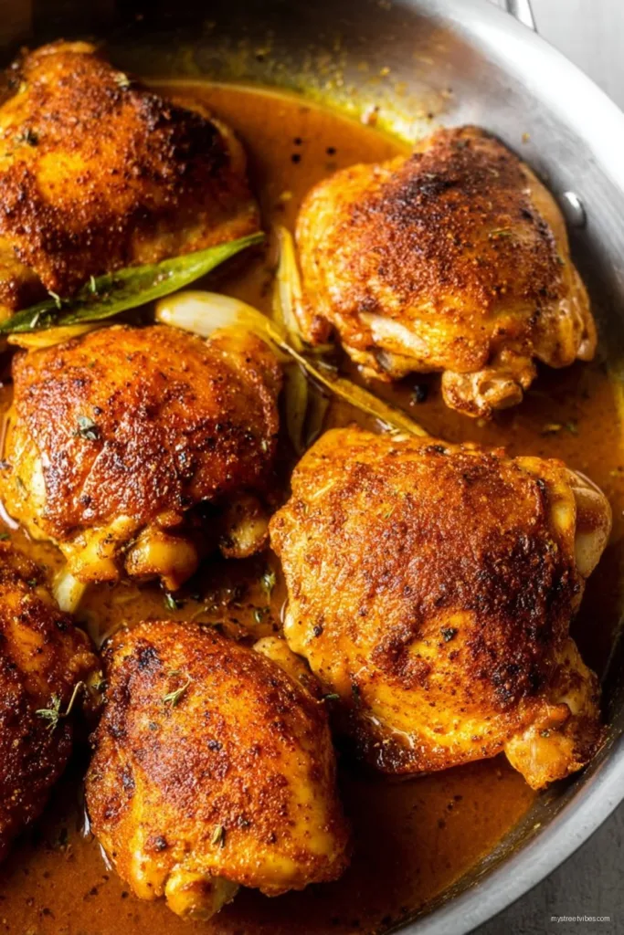 Pan Seared Chicken Thighs