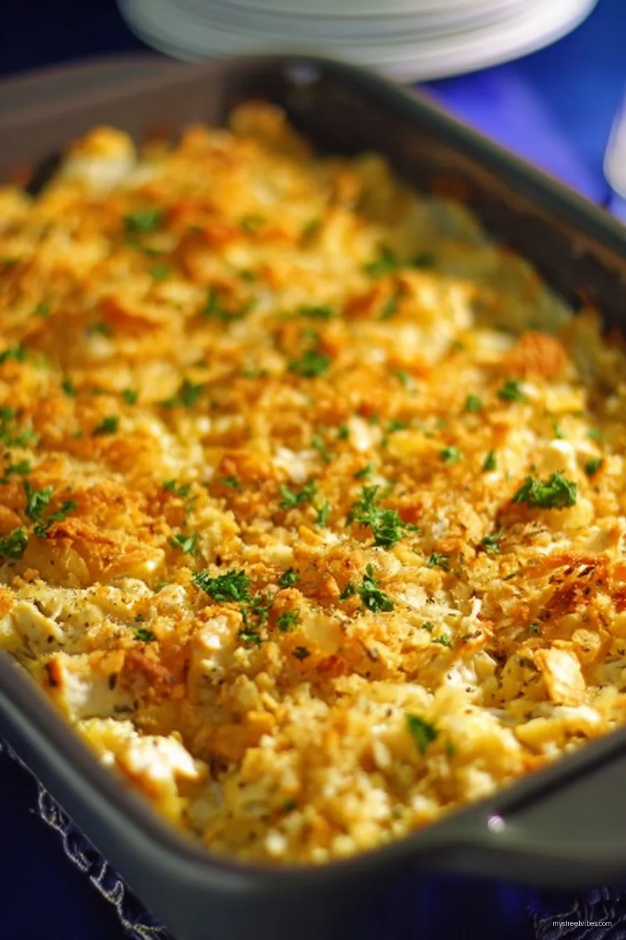 Ritz Cracker Chicken Casserole