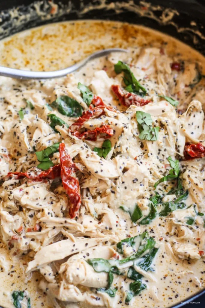 Slow Cooker Creamy Sun-Dried Tomato Chicken