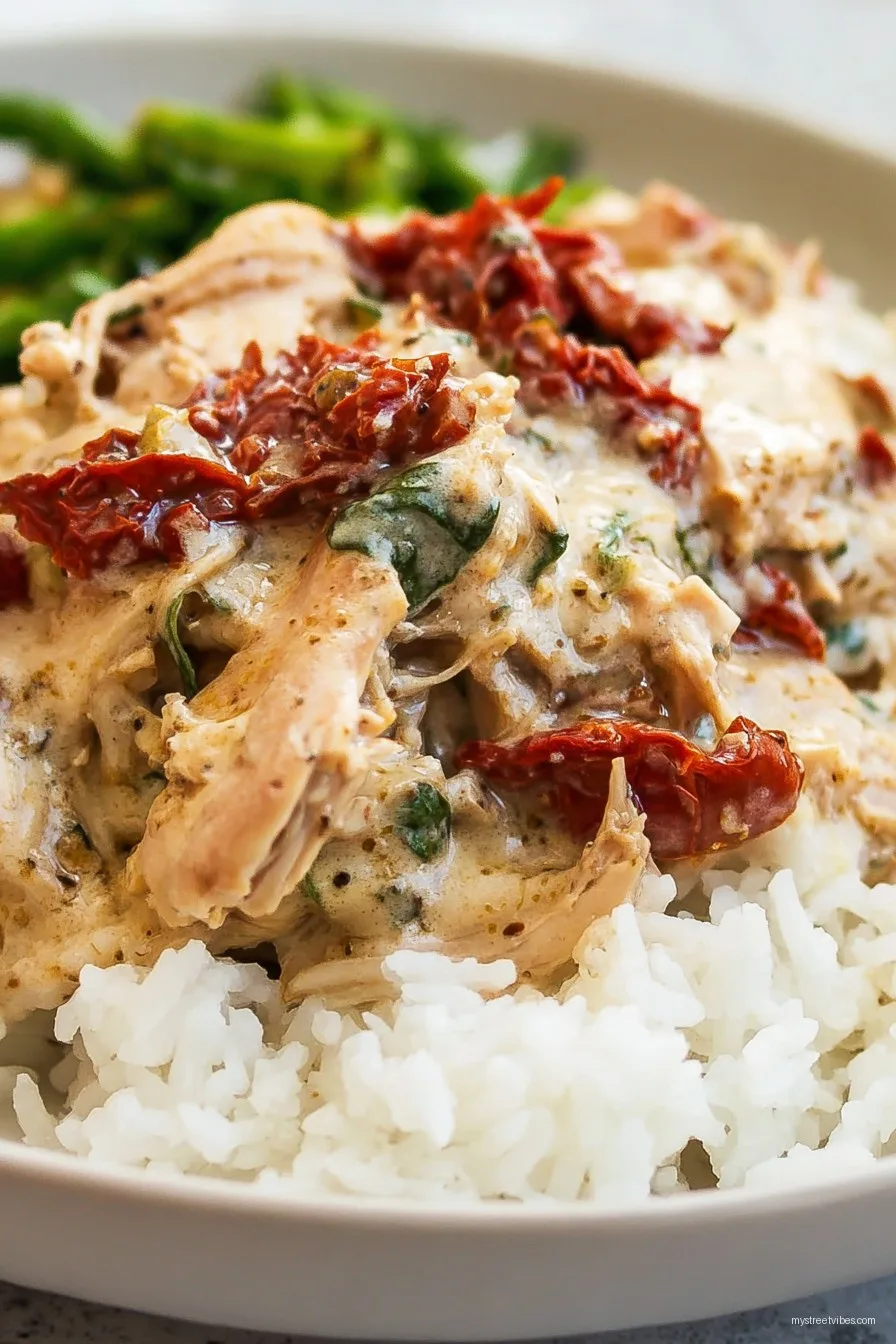 Slow Cooker Creamy Sun-Dried Tomato Chicken