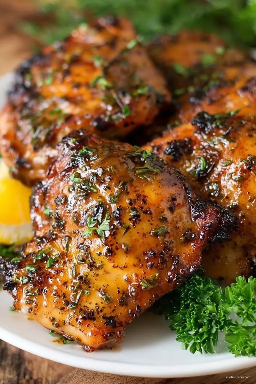 Umami Marinated Amish Chicken Thighs