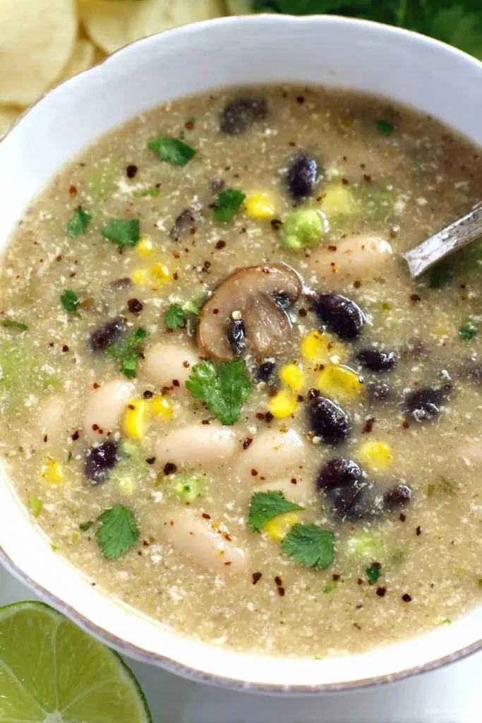White Bean Green Enchilada Soup