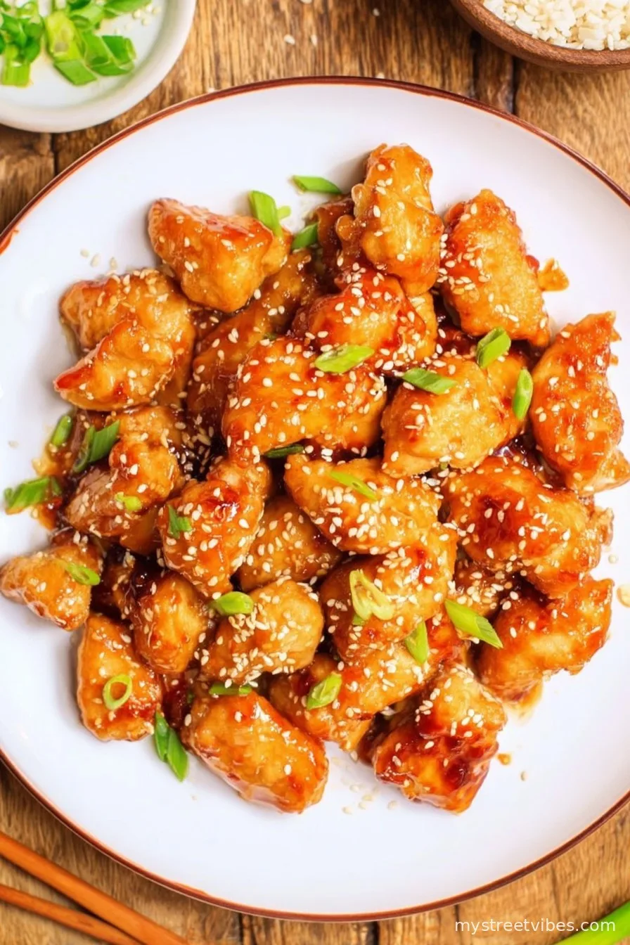 Baked Honey Sesame Chicken