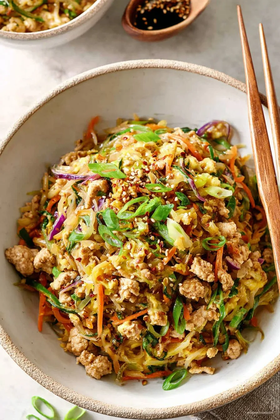 Chicken Egg Roll in a Bowl
