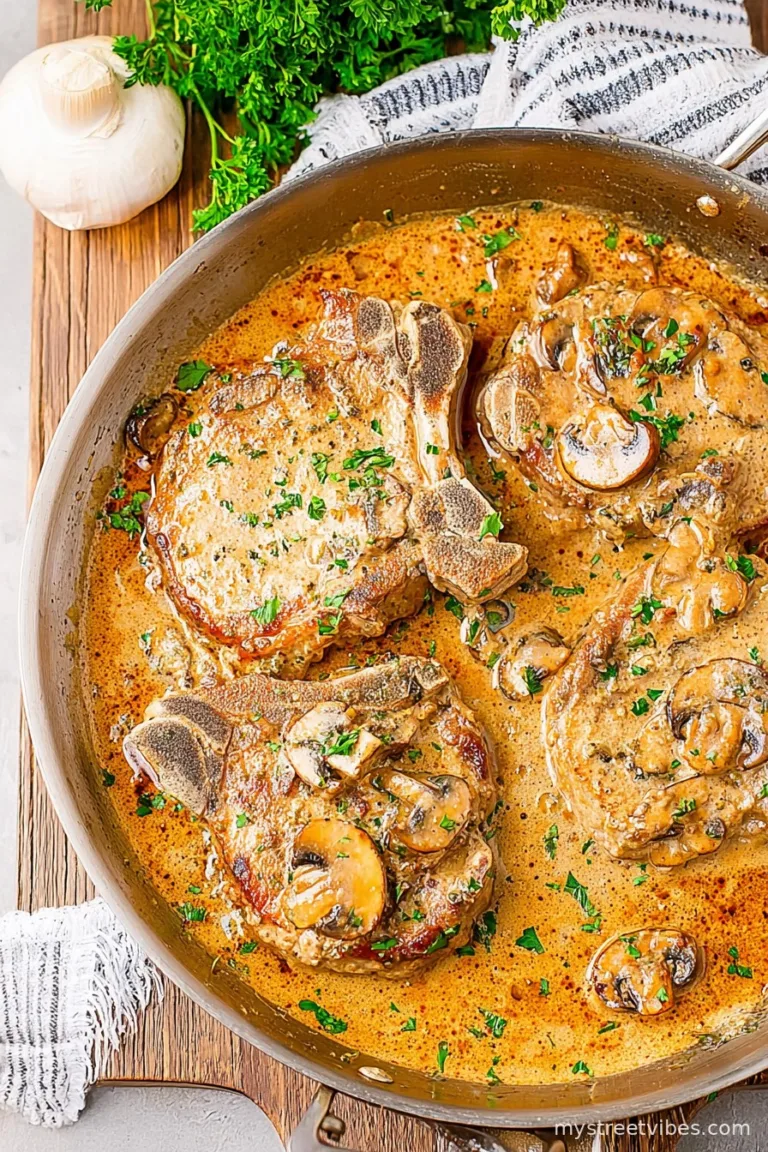 Creamy Mushroom Pork Chops