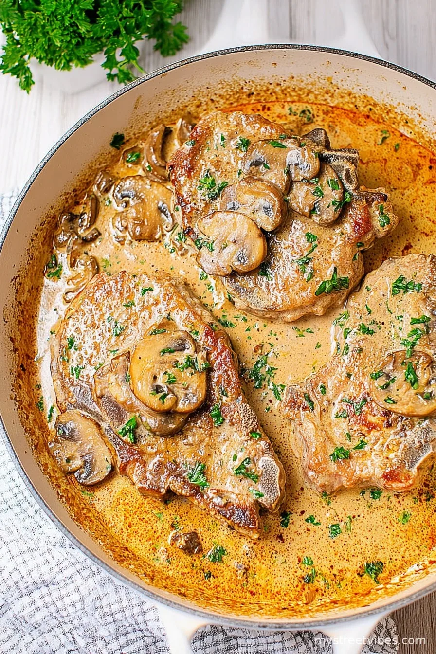 Creamy Mushroom Pork Chops