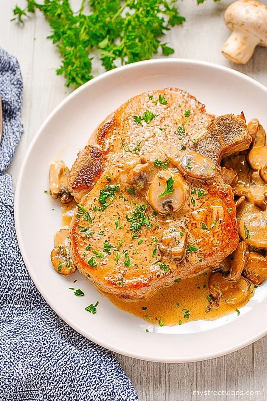 Creamy Mushroom Pork Chops